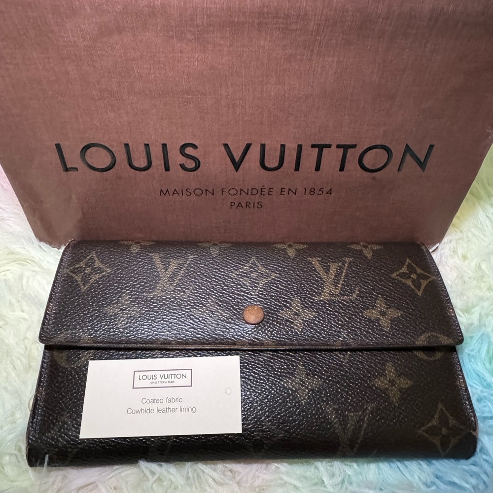 Louis Vuitton International Monogram long wallet